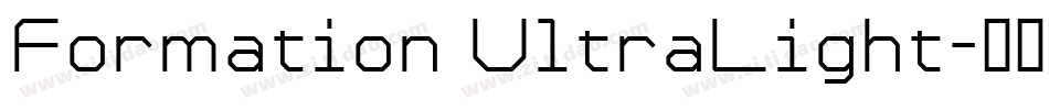 Formation UltraLight字体转换